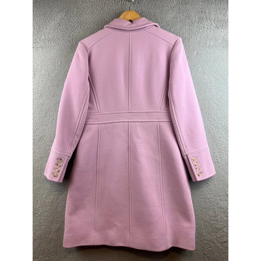 J.Crew Lady Coat Double-Cloth Wool Thinsulate Pink Orchid 12P Petite